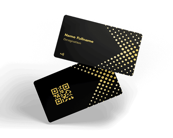 ConnectVith.Me Dark Abstract NFC Visiting Card | Smart Contactless Business Card with Analytics