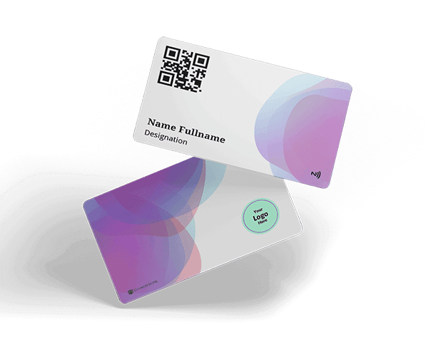 ConnectVith.Me Floral Abstract NFC Digital Card | Personalised Smart Business Card for Professionals