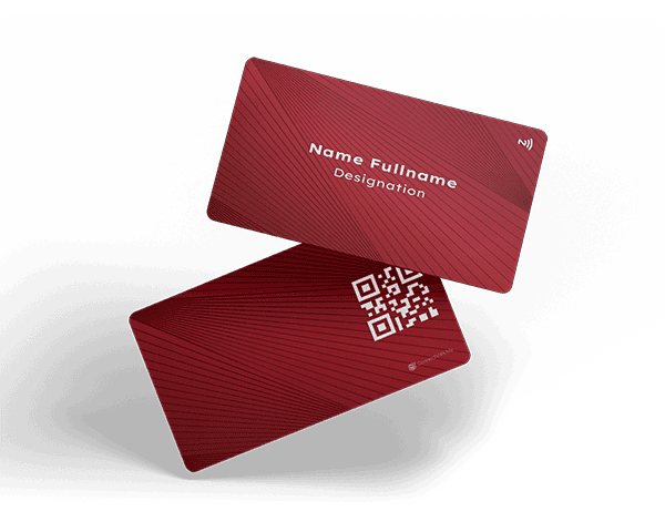 ConnectVith.Me Minimal Abstract NFC Business Card | Personalised Digital Visiting Card for Modern Networking