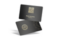 ConnectVith.Me Premium Black Metal NFC Business Card | Smart Customised Digital Visiting Card