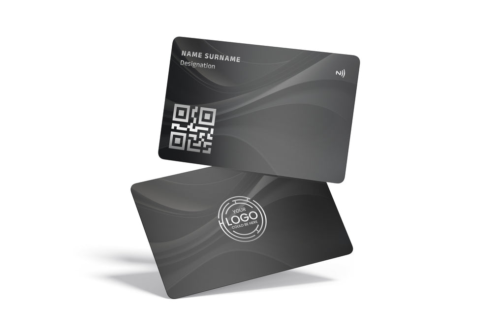 ConnectVith.Me Premium Black Metal NFC Business Card | Smart Customised Digital Visiting Card