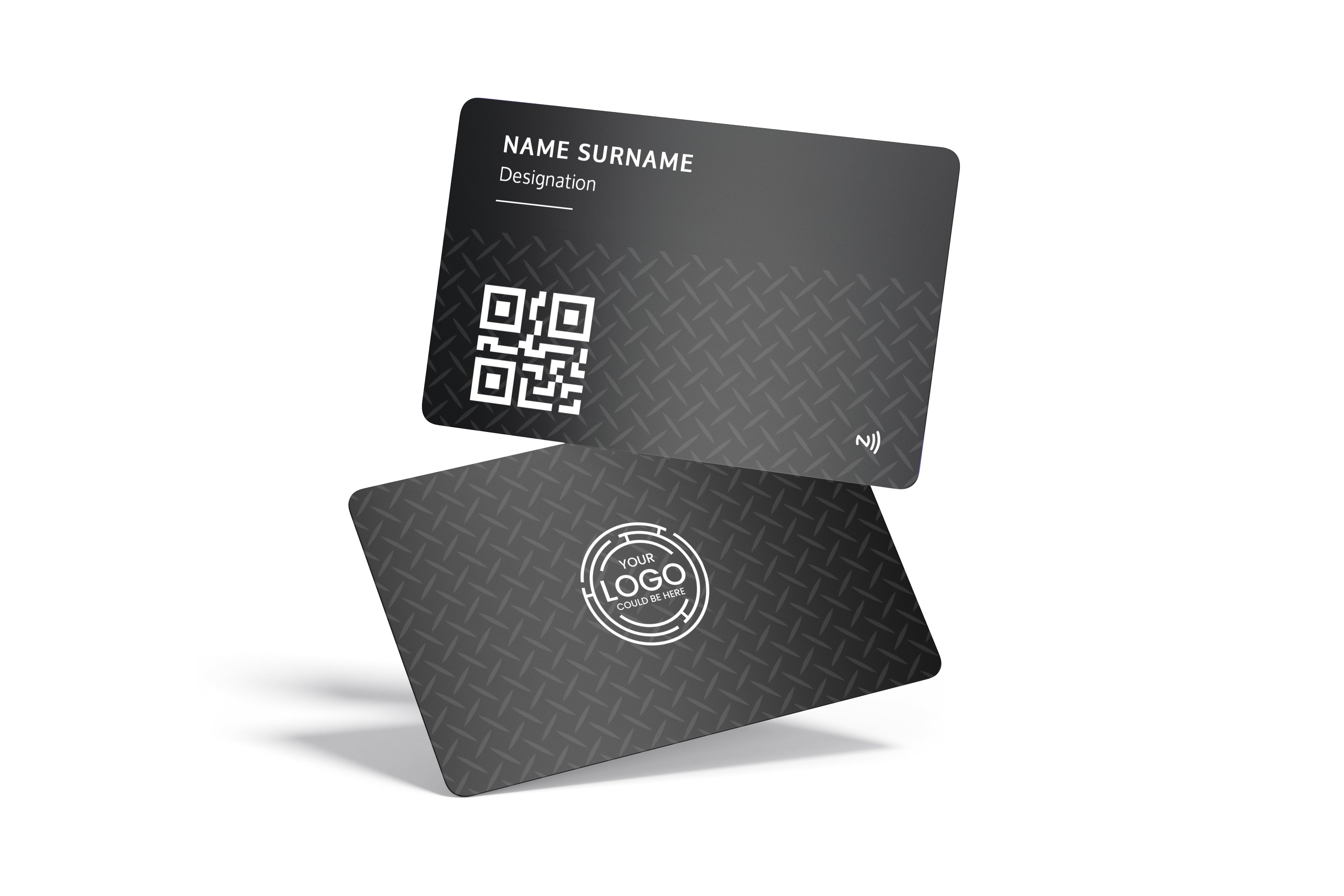 ConnectVith.Me Premium Black Metal NFC Business Card | Smart Customised Digital Visiting Card
