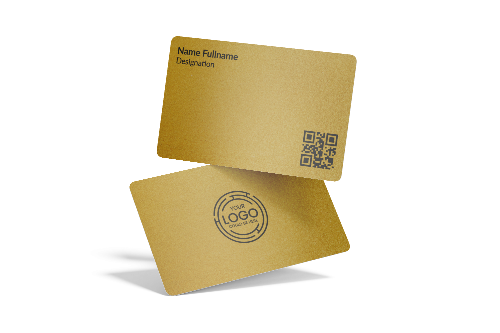 ConnectVith.Me Premium Gold Metal NFC Business Card | Luxury Digital Visiting Card for Professionals