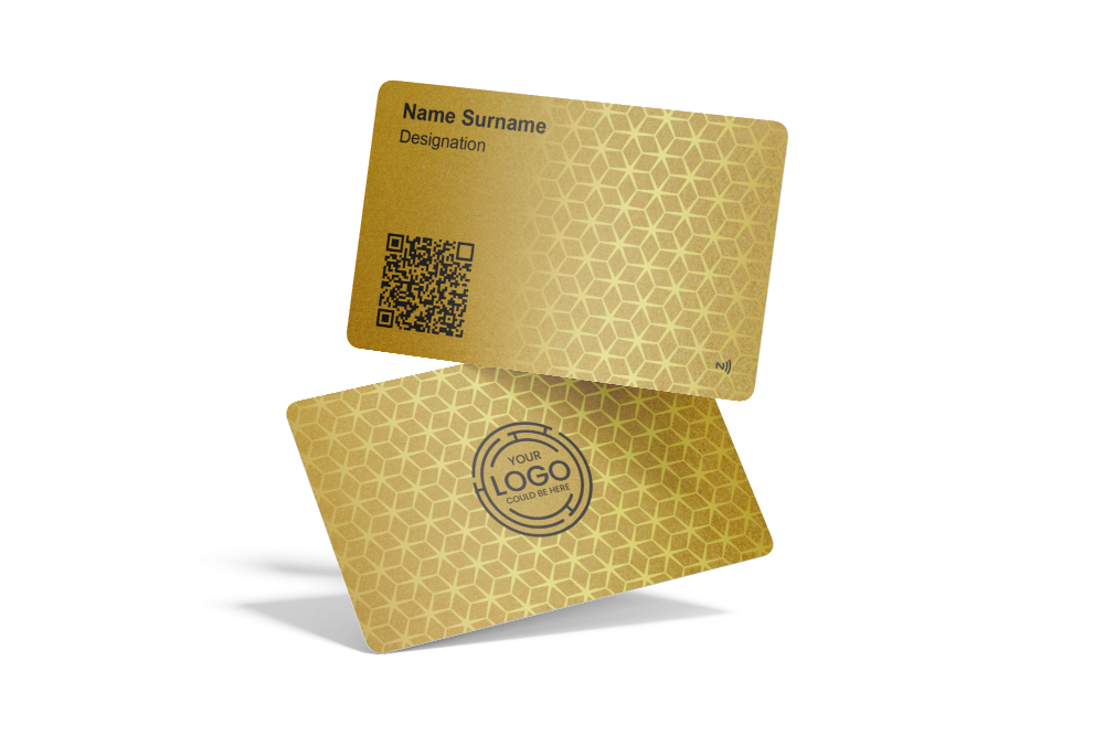 ConnectVith.Me Premium Gold Metal NFC Business Card | Luxury Digital Visiting Card for Professionals