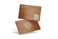 ConnectVith.Me Premium Wood Bamboo NFC Business Card | Eco-Friendly Smart Digital Visiting Card