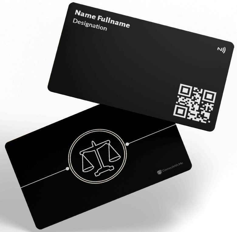 ConnectVith.Me NFC Business Card for Lawyers & Advocates | Smart Digital Visiting Card with Practice Links